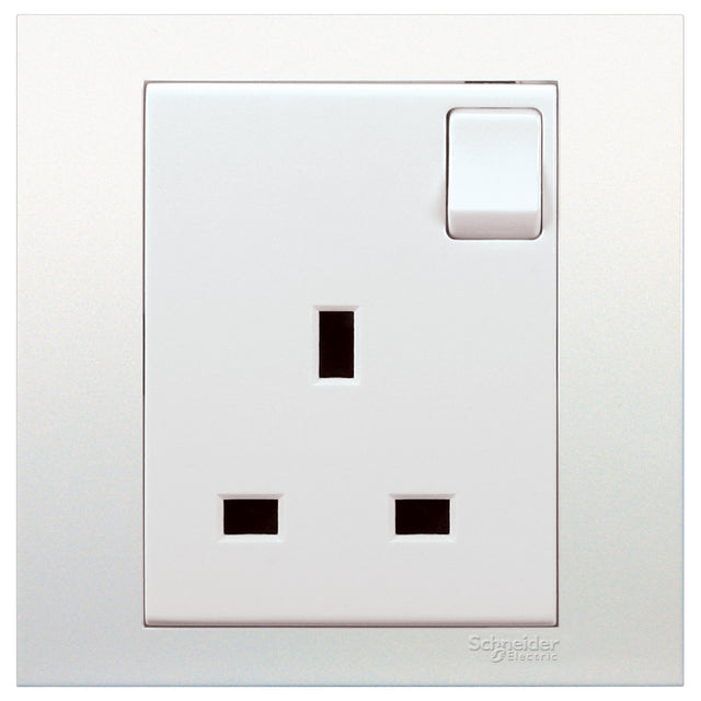 KB15 Switched Socket, Vivace, 13A, 250V, 1 gang, white