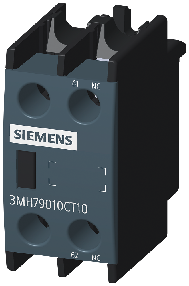 3MH7901-0CT10 Auxiliary Switch Front 1 NC Current path for 3MT7 and 3MH7 Contactor Screw terminal