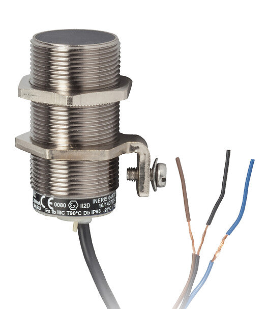 XS630B1PAL10EX Inductive proximity sensors XS for hazardous area dust, M30, Sn15mm, 12...48 VDC, NO, cable 10 m
