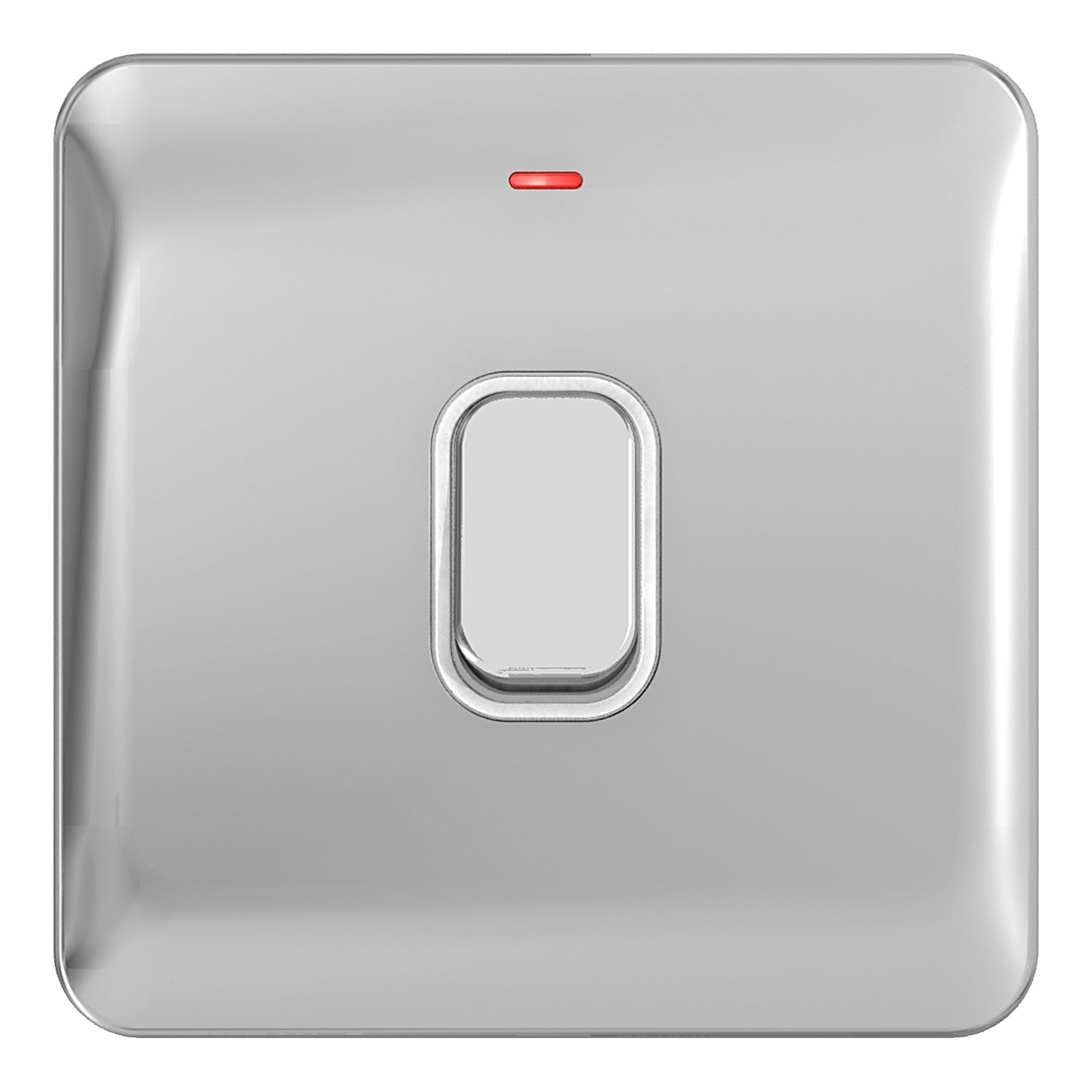 GGBL2011WPC 
Lisse - Control Switch - 1 gang LED Ind - 20AX DP Polished Chrome with White int