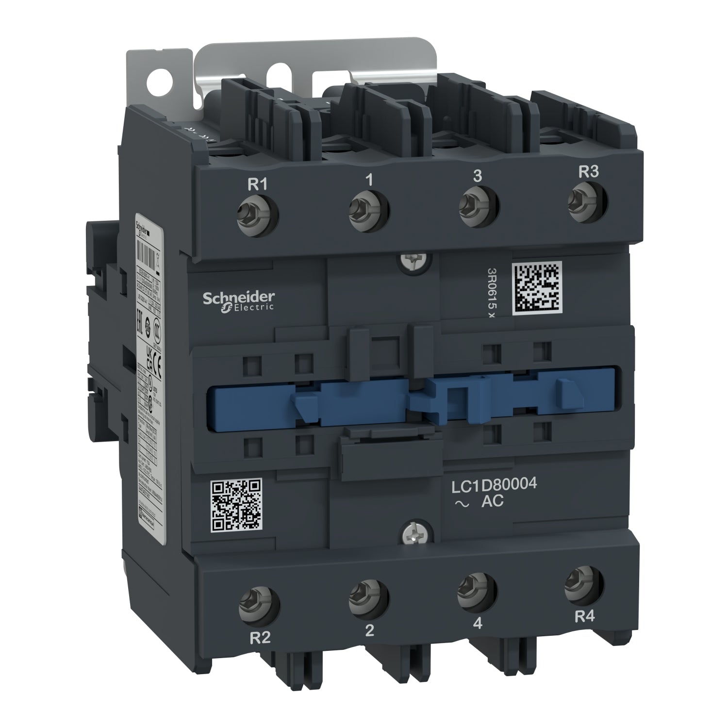 LC1D80004M7 
contactor, TeSys Deca, 4P(4NO), AC-1, 440V, 125A, 220V AC 50/60Hz coil