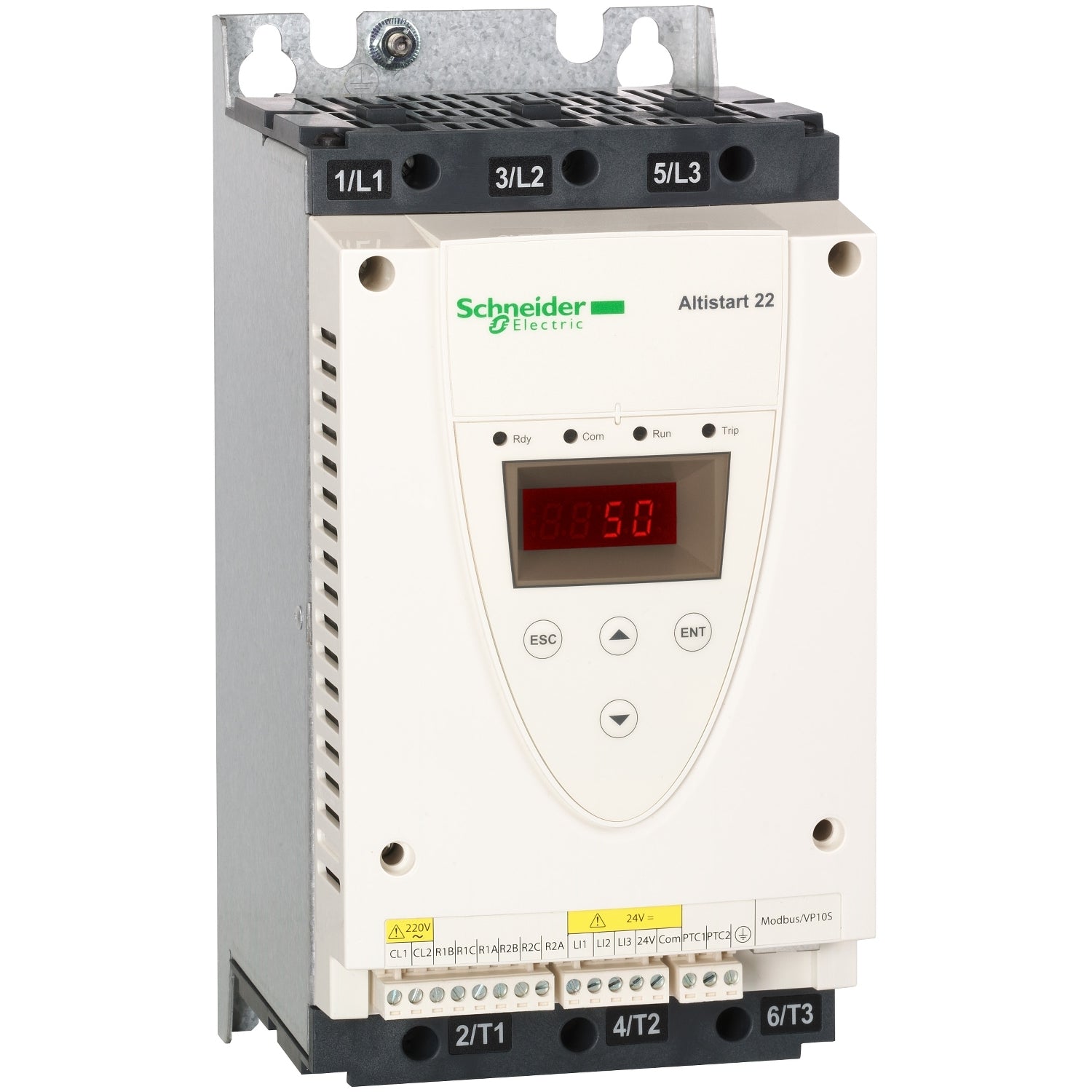 ATS22D47Q 
soft starter for asynchronous motor, Altistart 22, control 230V, 230 to 440V, 11 to 22kW