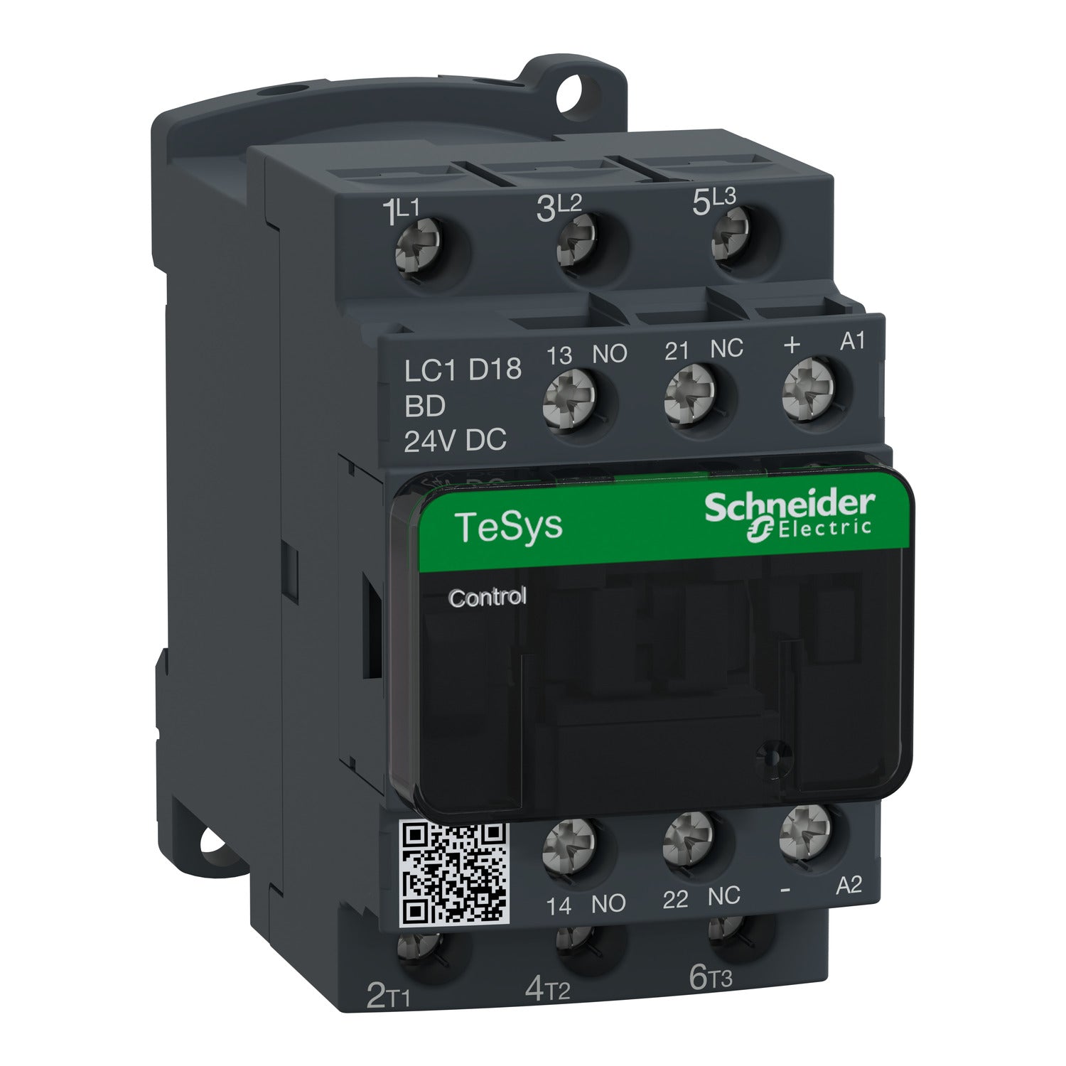 LC1D18BD LC1D18BD - TeSys D contactor - 3P(3 NO) - AC-3 - <= 440 V 18 A - 24 V DC coil