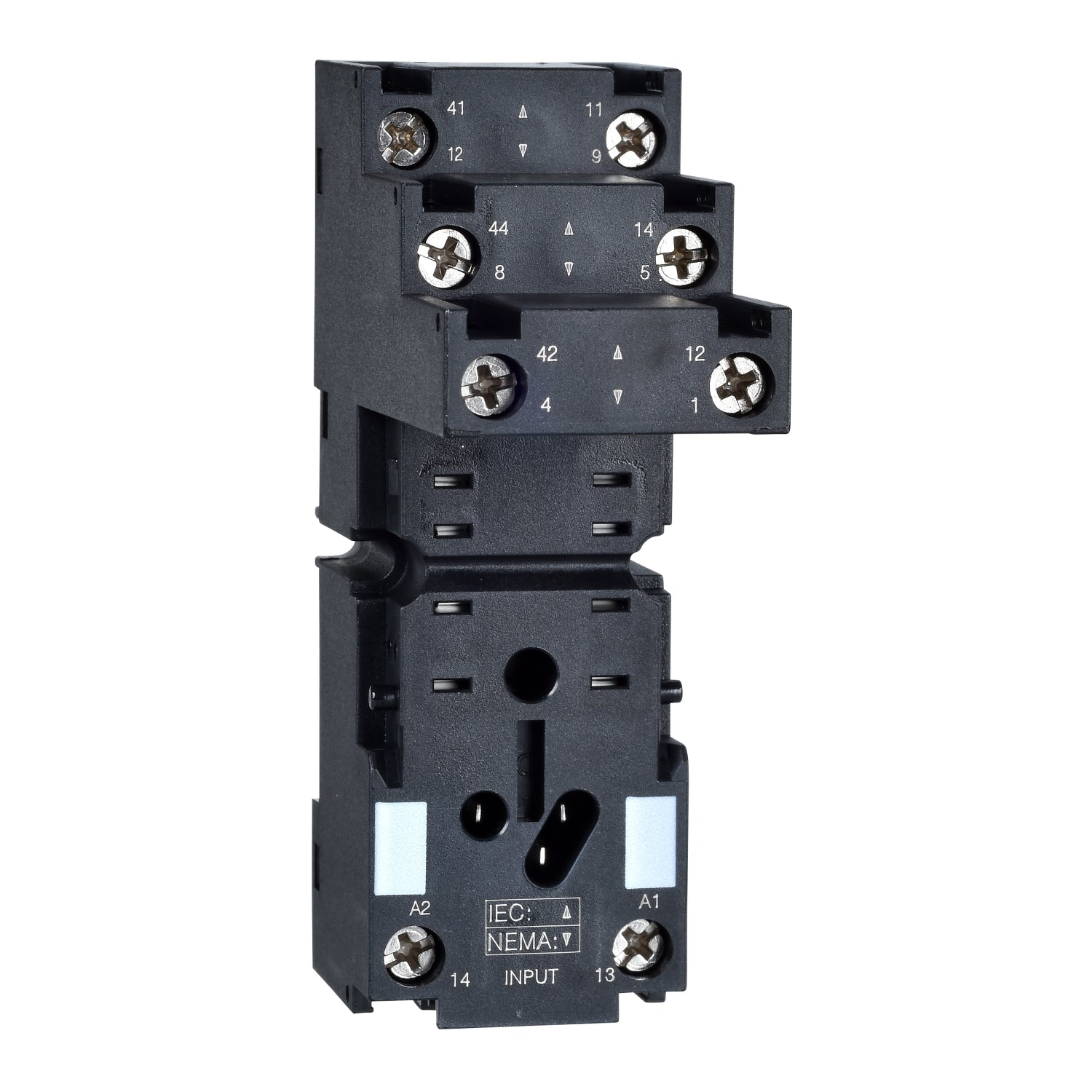 RXZE2S108M Harmony, Socket, for RXM2 relays, screw connectors, separate contact