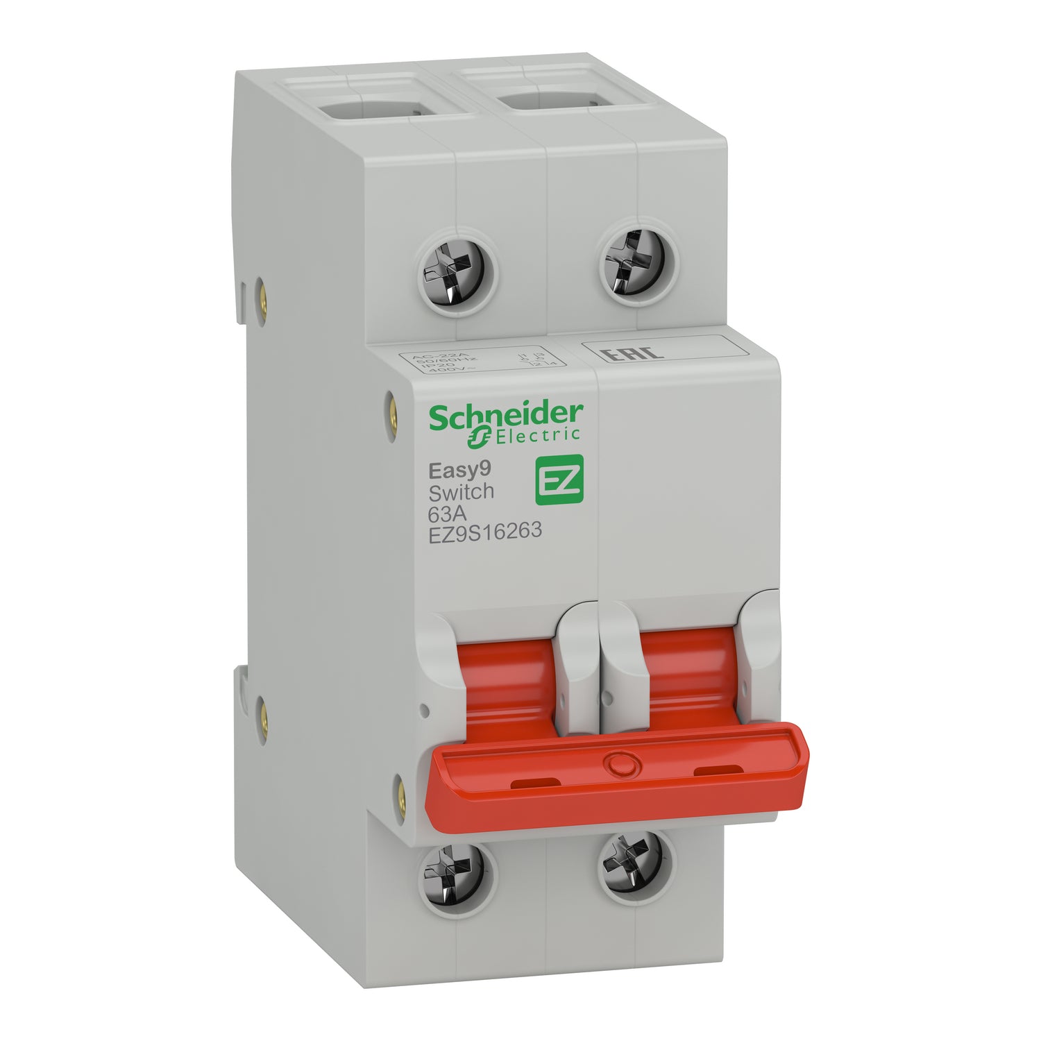 EZ9S16263 Easy9 switch disconnector - 2P - 63 A - 400 V