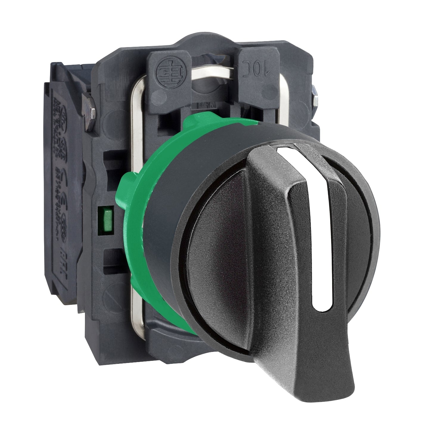 XB5AD33 Harmony XB5, Selector switch, plastic, black, Ø22, 3 positions, stay put, 2 NO