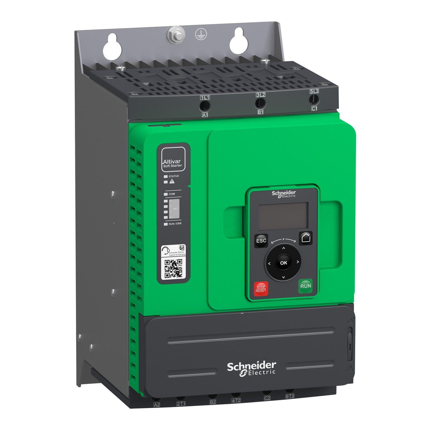 ATS480D47Y Altivar Soft Starter ATS480, 47 A, 208...690V AC, control supply 110...230V AC