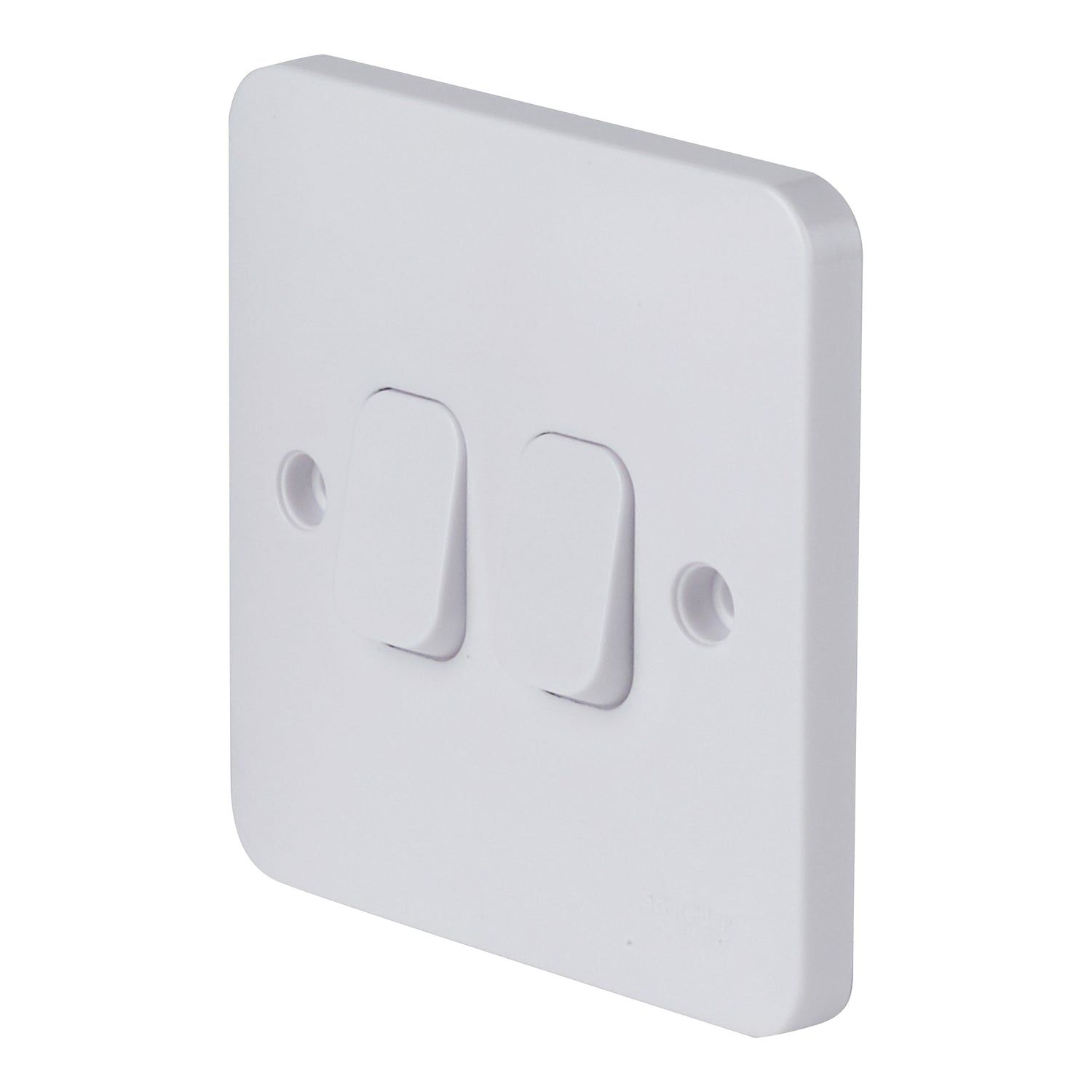 GGBL1022 
Lisse - Plate switch - 2 gangs 2 way - 10AX - white