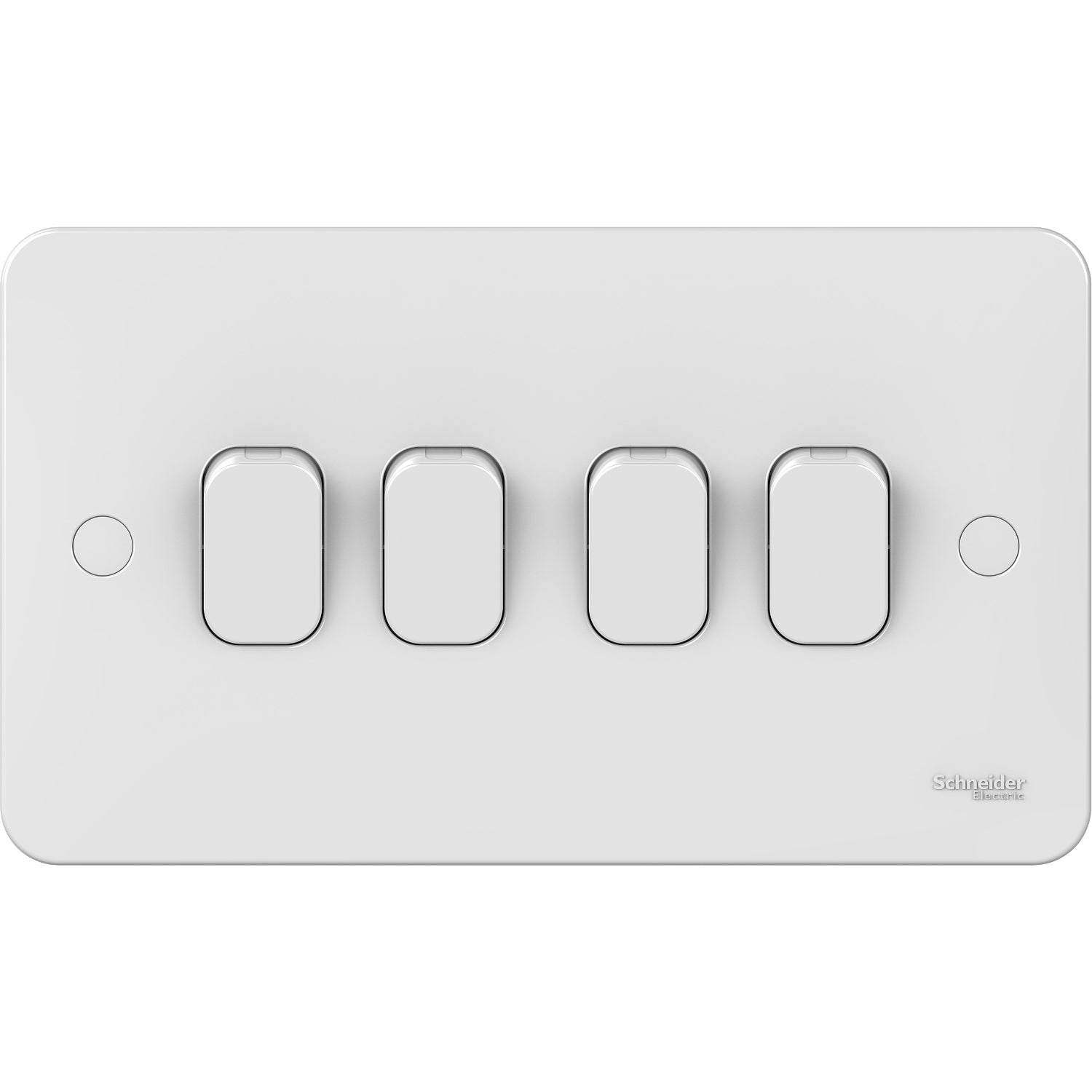 GGBL1042 Lisse - Plate switch - 4 gang 2 way - 10AX - white