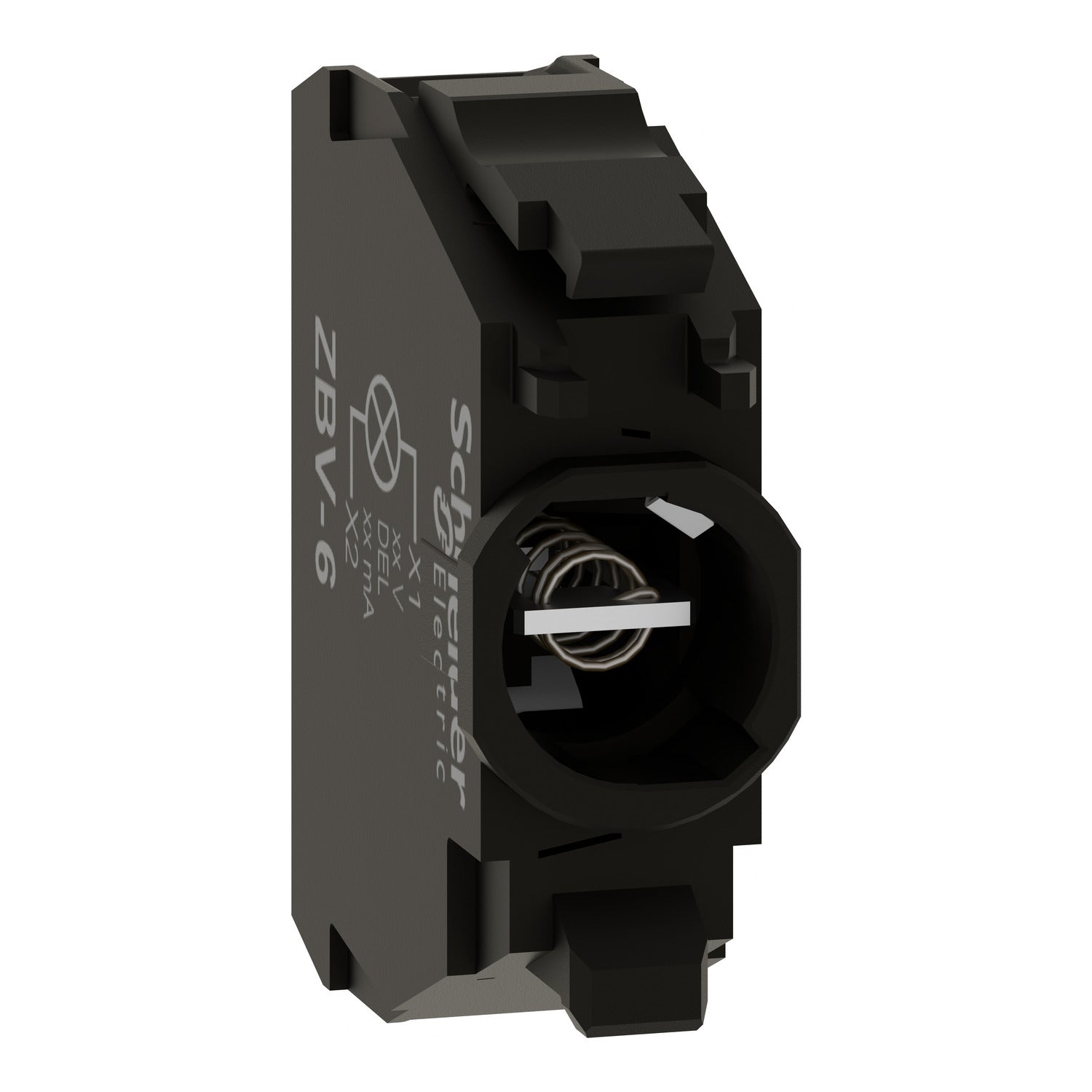 ZBV6 Harmony XB4, Light block for head Ø22, for BA9s bulb, <=250V, screw clamp terminal