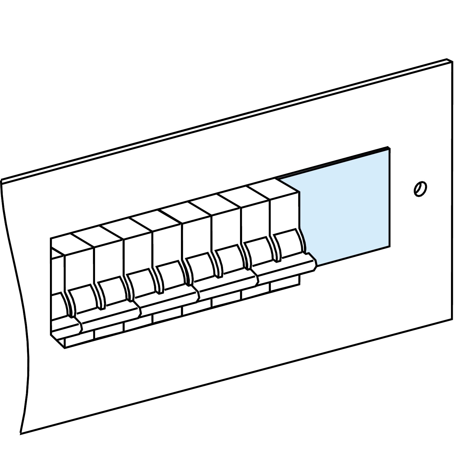 LVS03221 4 DIVISIBLE BLANKING PLATES W90