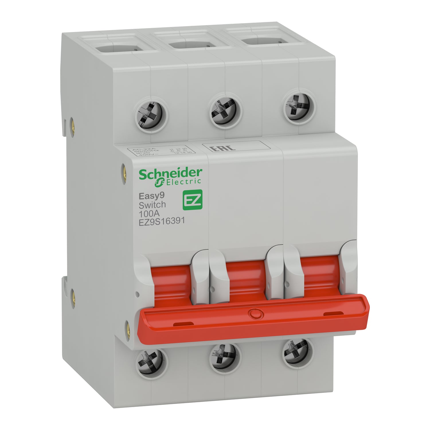 EZ9S16391 Easy9 switch disconnector - 3P - 100 A - 400 V