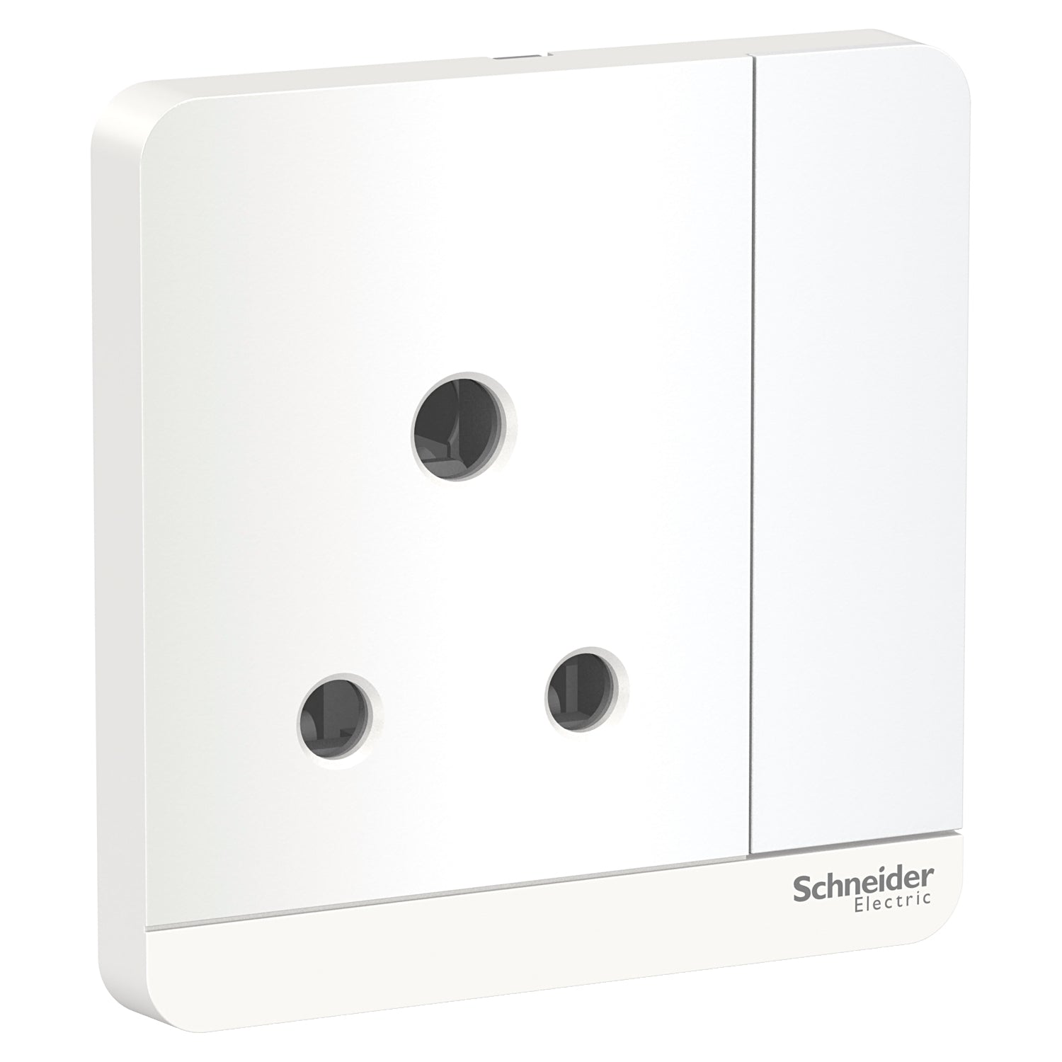 E8315_15_WE_G12 1 GANG, 15A 250V Switched socket, AvatarOn, complete product, screw terminal, IP20.