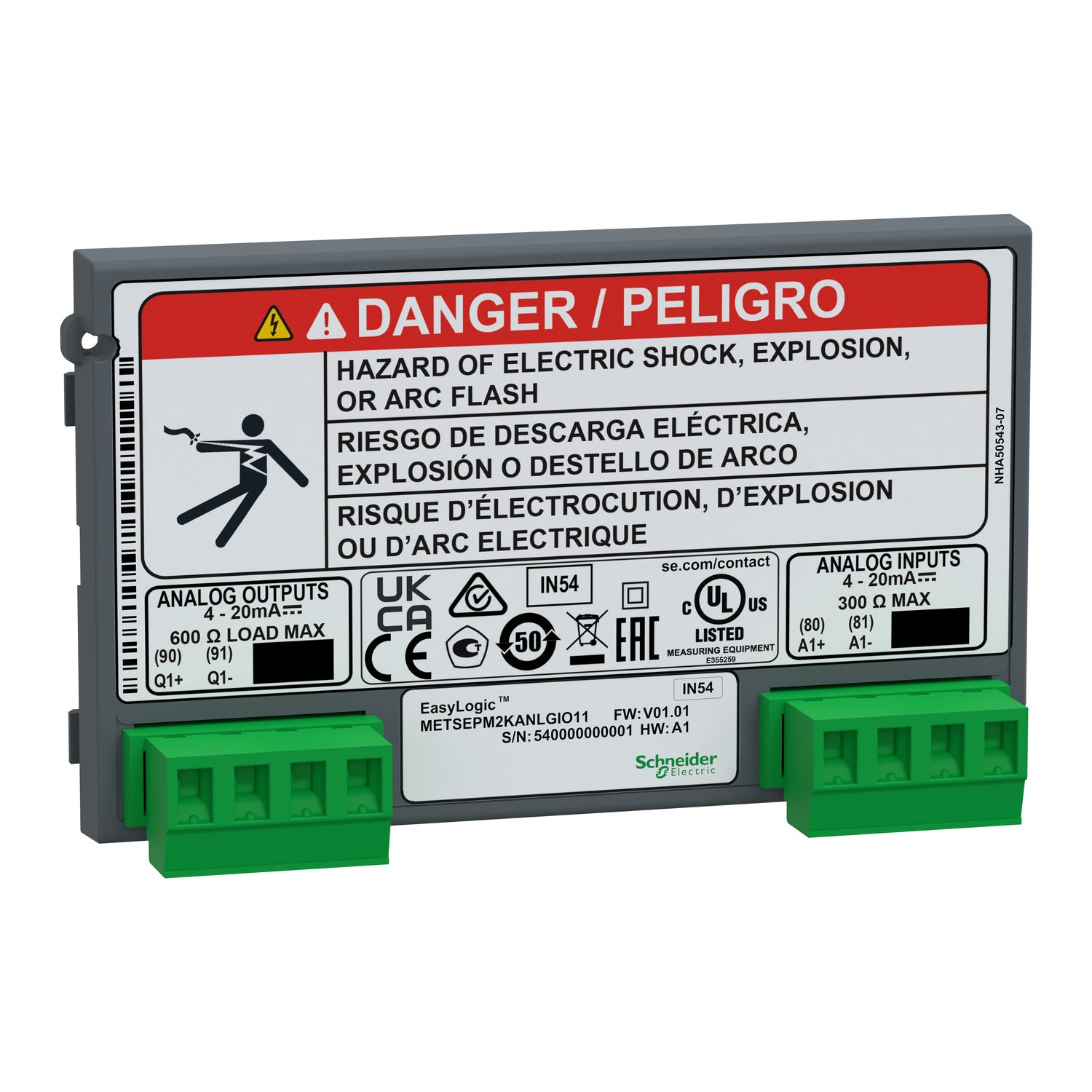 METSEPM2KANLGIO11 
EasyLogic PM2X30 - I/O Module - Analogue - 1 input + 1 output