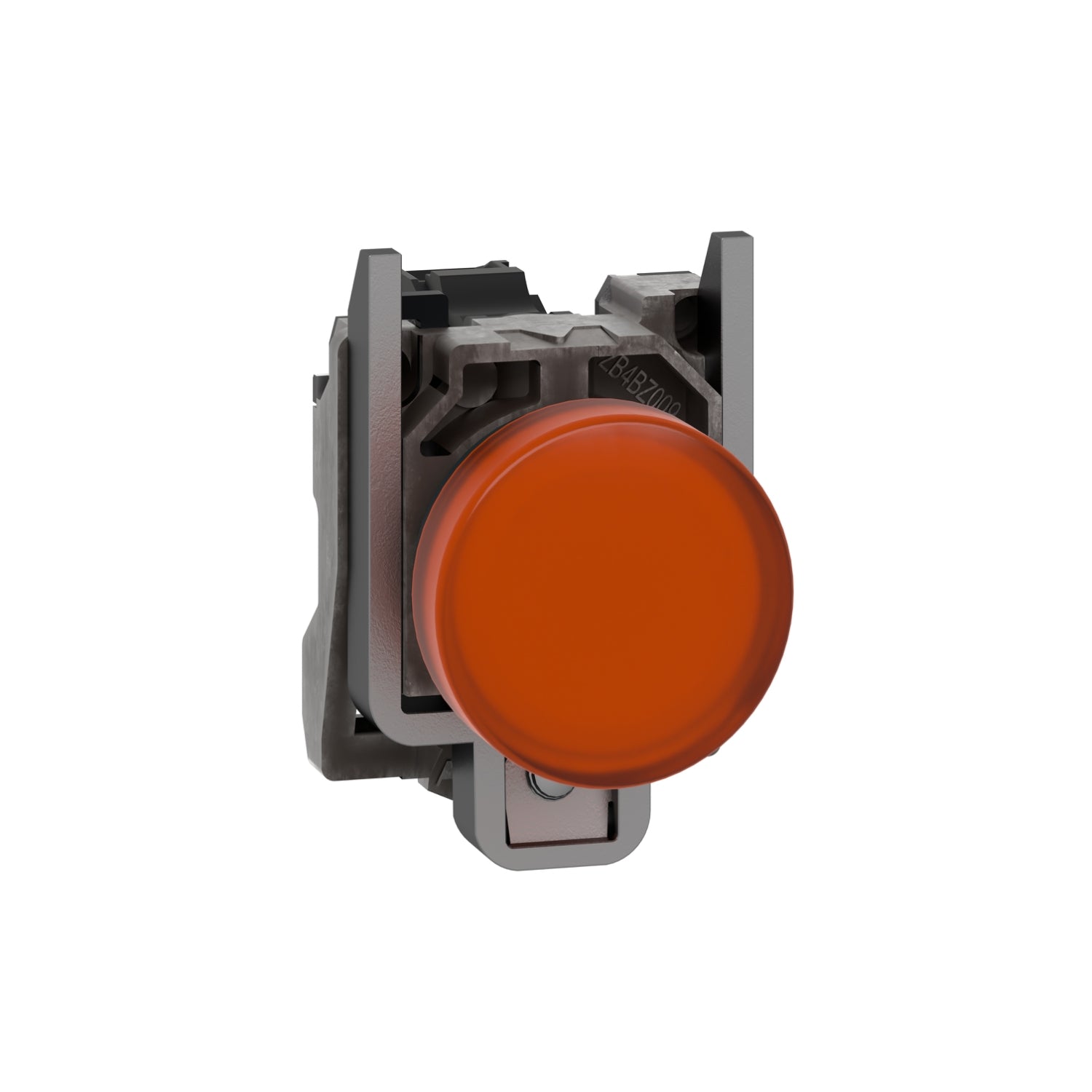XB4BVM5  Pilot light, metal, orange, Ø22, plain lens with integral LED, 230...240 VAC