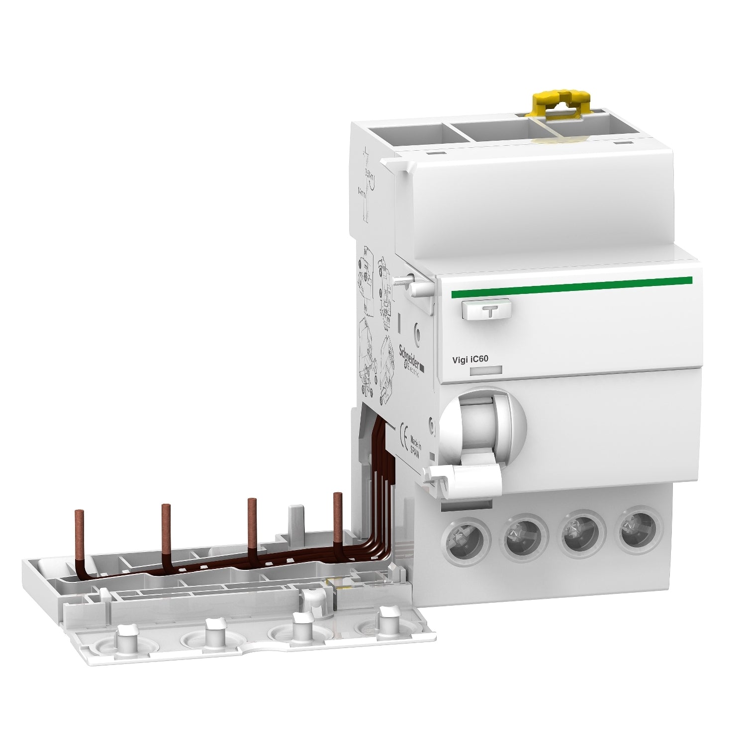 A9V12425 
Vigi iC60 - earth leakage add-on block - 4P - 25A - 100mA - AC type