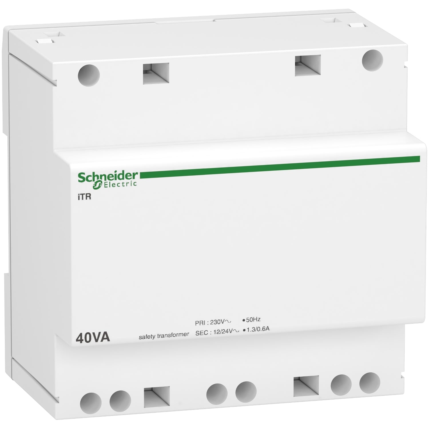 A9A15220 
modular safety transfomer iTR - 230 V 50..60 Hz - output 12..24 V - 40 VA