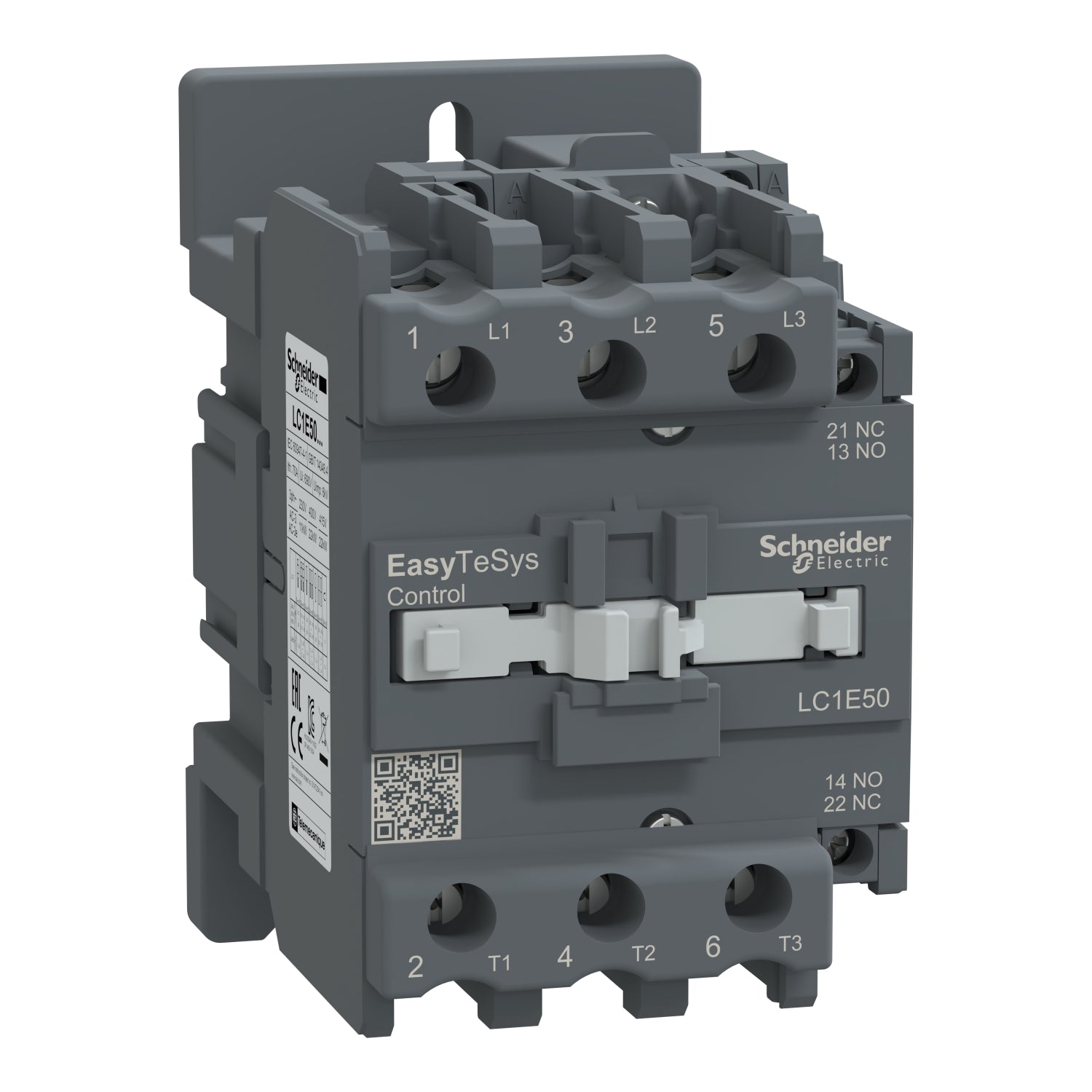 LC1E50M5 EasyPact TVS contactor 3P(3 NO), AC-3, <= 440 V 50A, 220 VAC coil