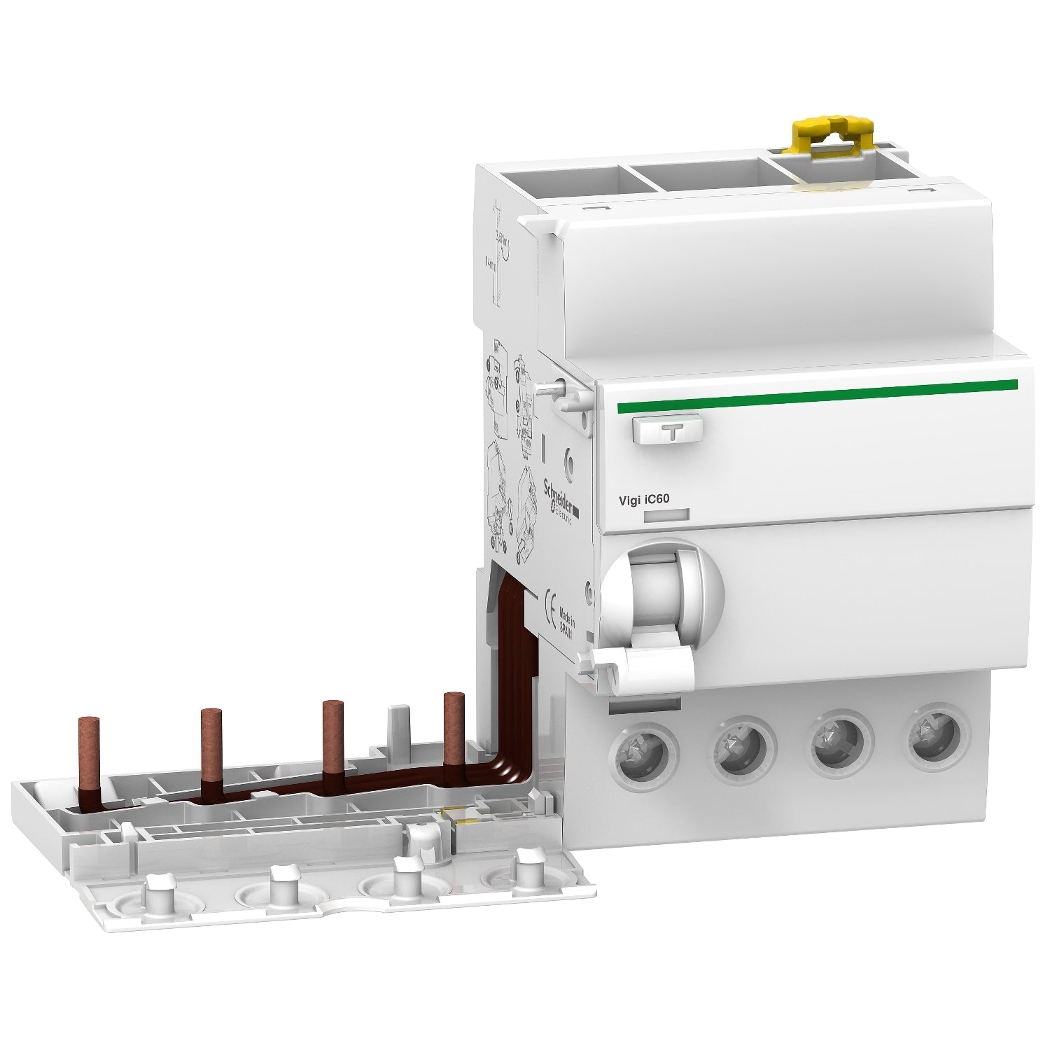 A9V25463 
Vigi iC60 - earth leakage add-on block - 4P - 63A - 300mA - A type - selective