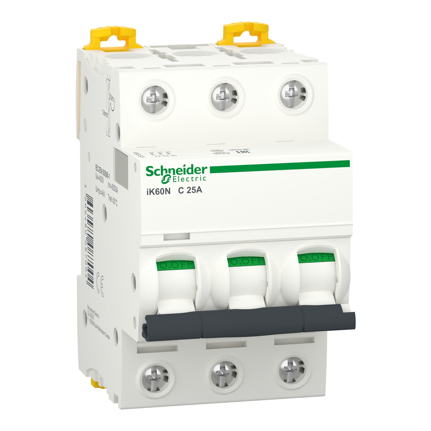 A9K24325 
miniature circuit breaker - iK60N - 3P - 25 A - C curve