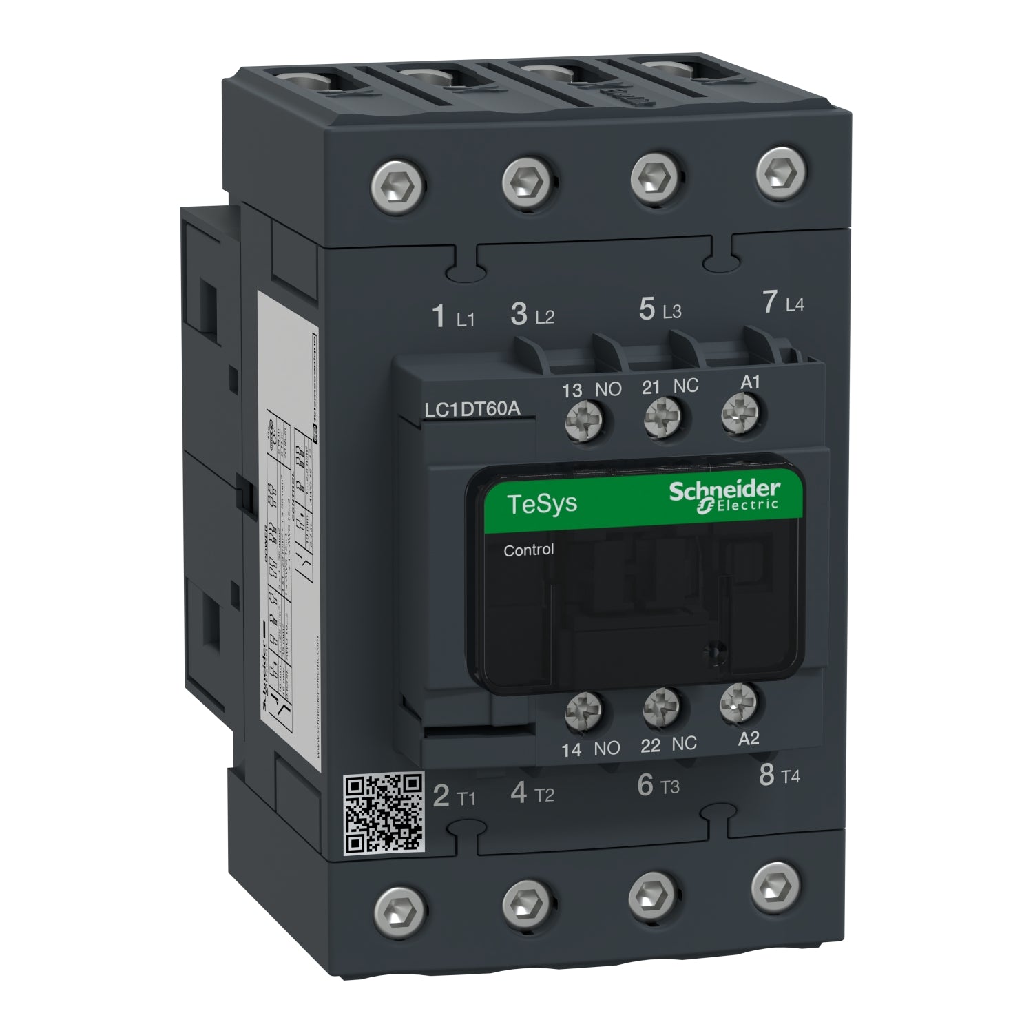 LC1DT60AM7 
Contactor, TeSys Deca, 4P(4 NO), AC-1, 0 to 440V, 60A, 220VAC 50/60Hz coil