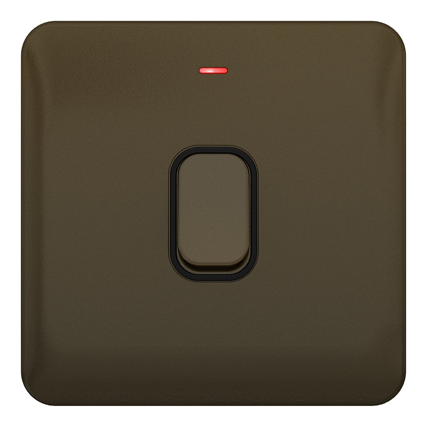 GGBL2011BMB 
Lisse - Control Switch - 1 gang LED Ind - 20AX DP Mocha Bronze with Black int