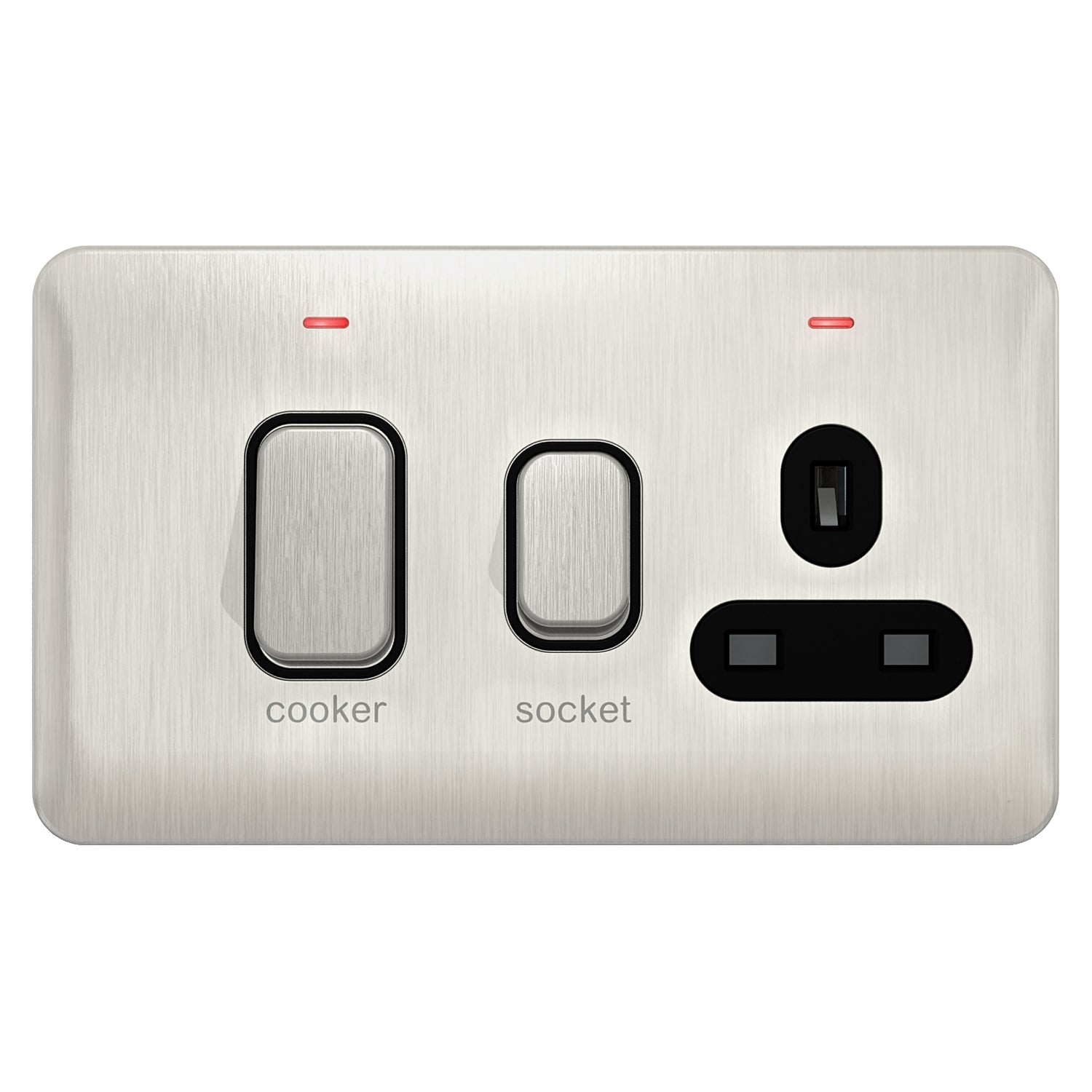 GGBL4001BSS 
Lisse - Cooker Control Unit with 13A Socket LED Ind 45A DP Stainless Stl with Bl