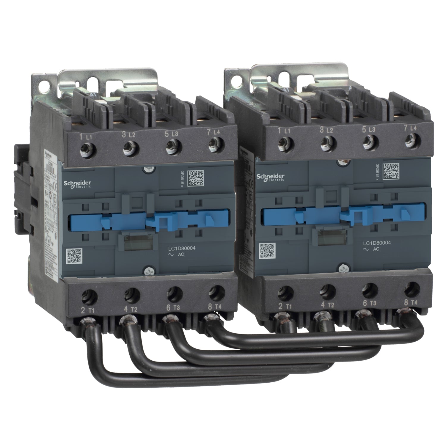 LC2D80004P7 
TeSys D changeover contactor - 4P(4 NO) - AC-1 - <= 440 V 125 A - 230 V AC coil