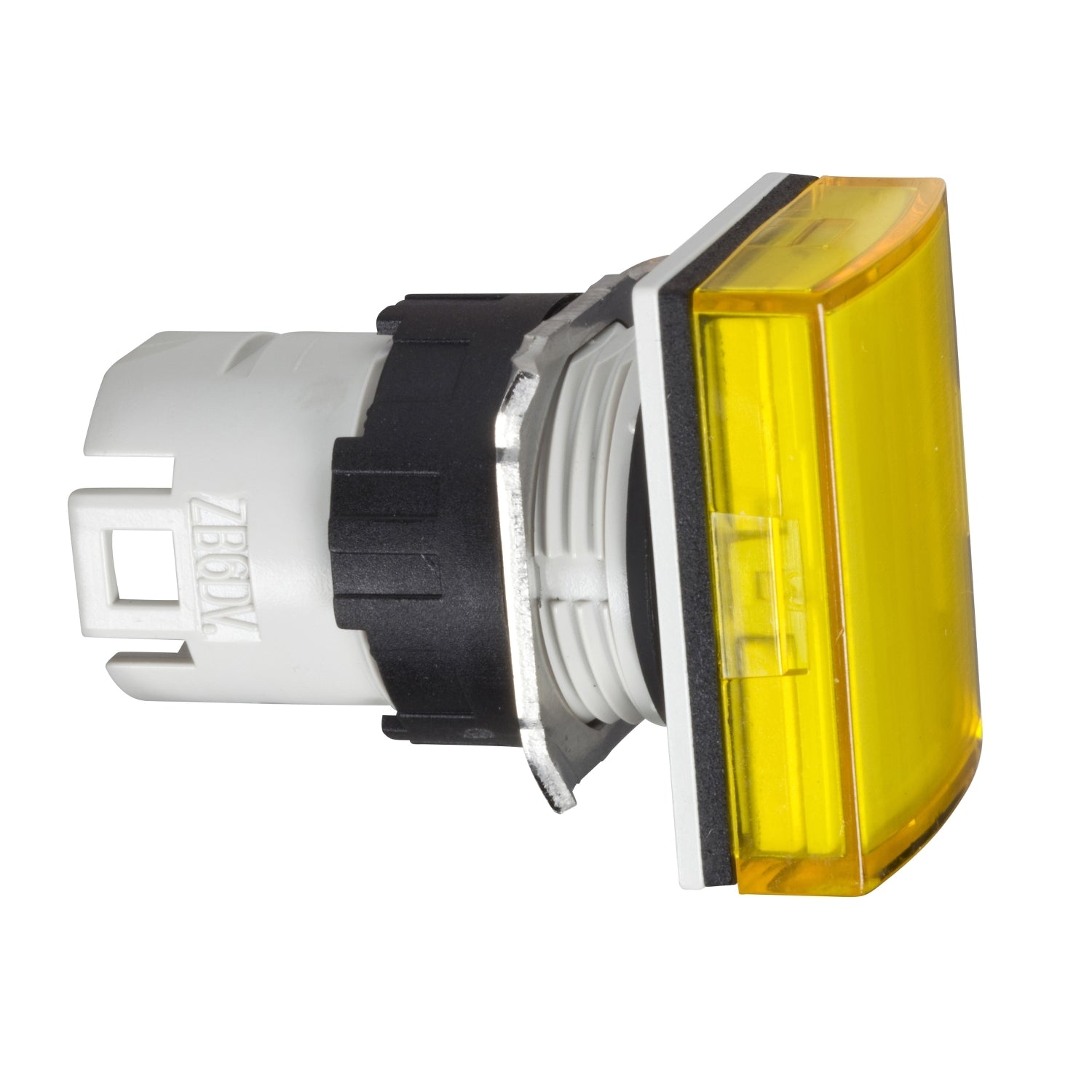 ZB6DV5 Head for pilot light, Harmony XB6, rectangular yellow, 16mm, integral LED