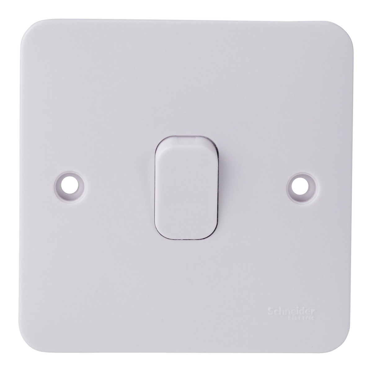 One Wat Plate Rotation GGBL1011 Lisse - 1-way plate switch - 1 gang - 10AX - white