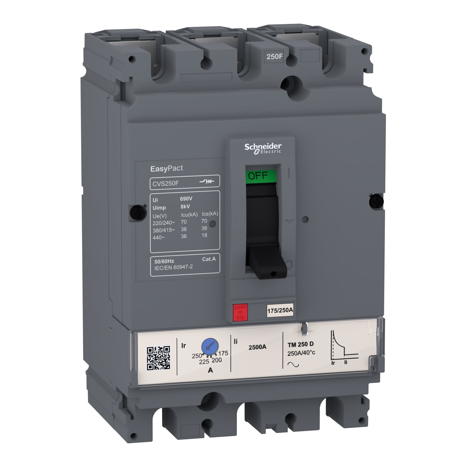 LV510333 
Easypact CVS - CVS100F TM40D circuit breaker - 3P/3d