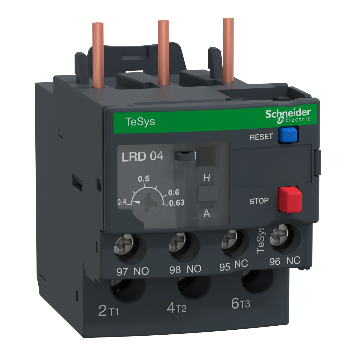 LRD04 TeSys LRD thermal overload relays - 0.4...0.63 A - class 10A