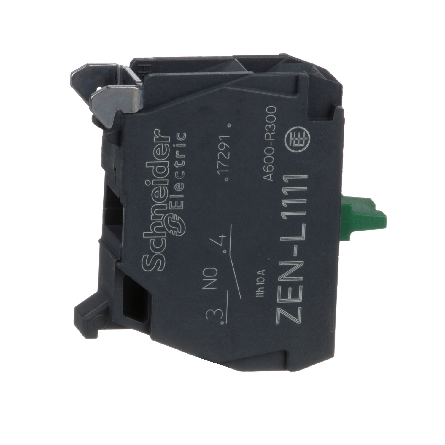 ZENL1111 Harmony XALD, XALK, Single contact block, screw clamp terminal, 1 NO
