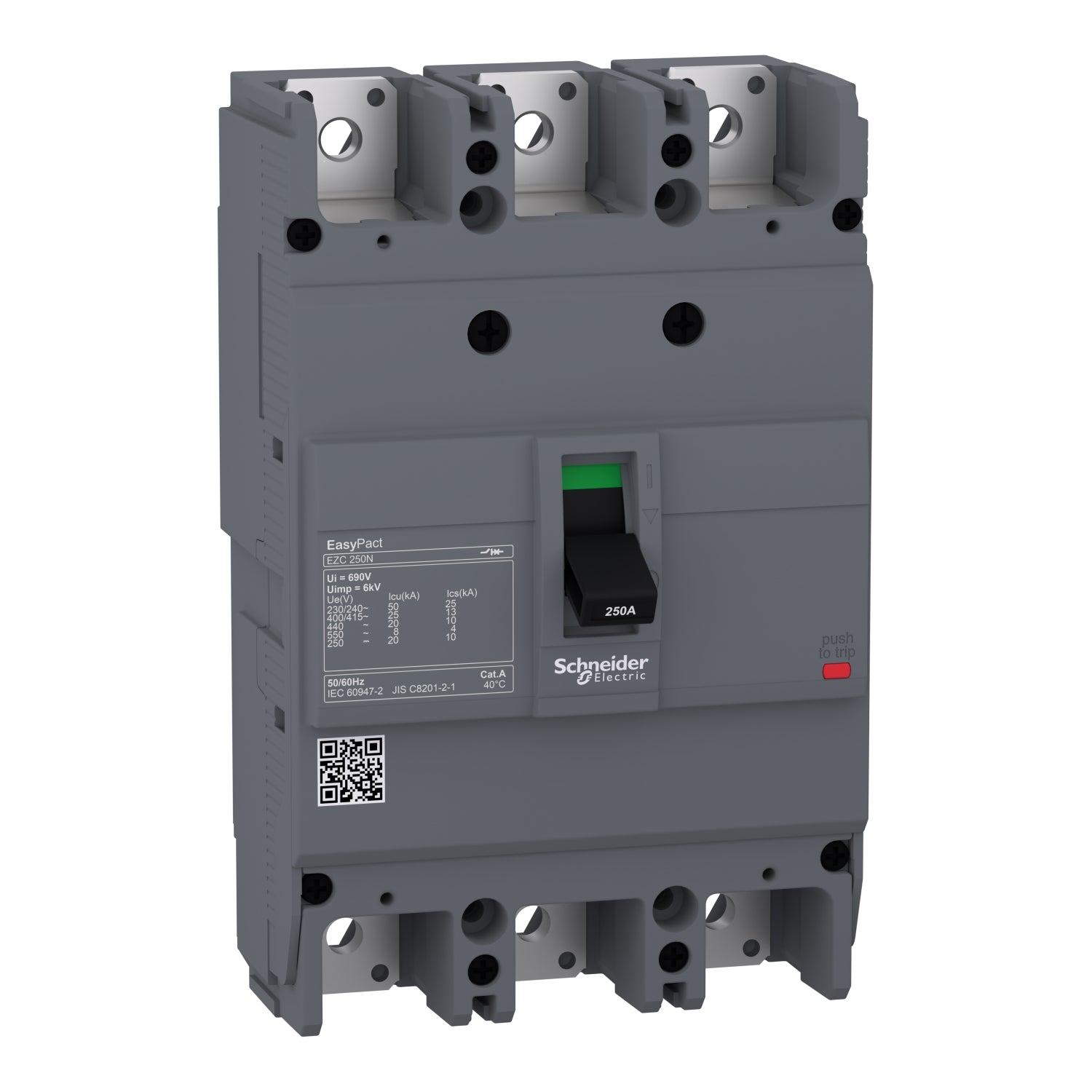 EZC250N3100 
circuit breaker Easypact EZC250N - TMD - 100 A - 3 poles 3d