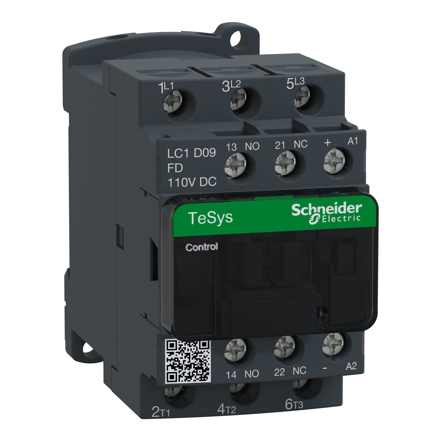 LC1D09FD 
TeSys D contactor - 3P(3 NO) - AC-3 - <= 440 V 9 A - 110 V DC coil
