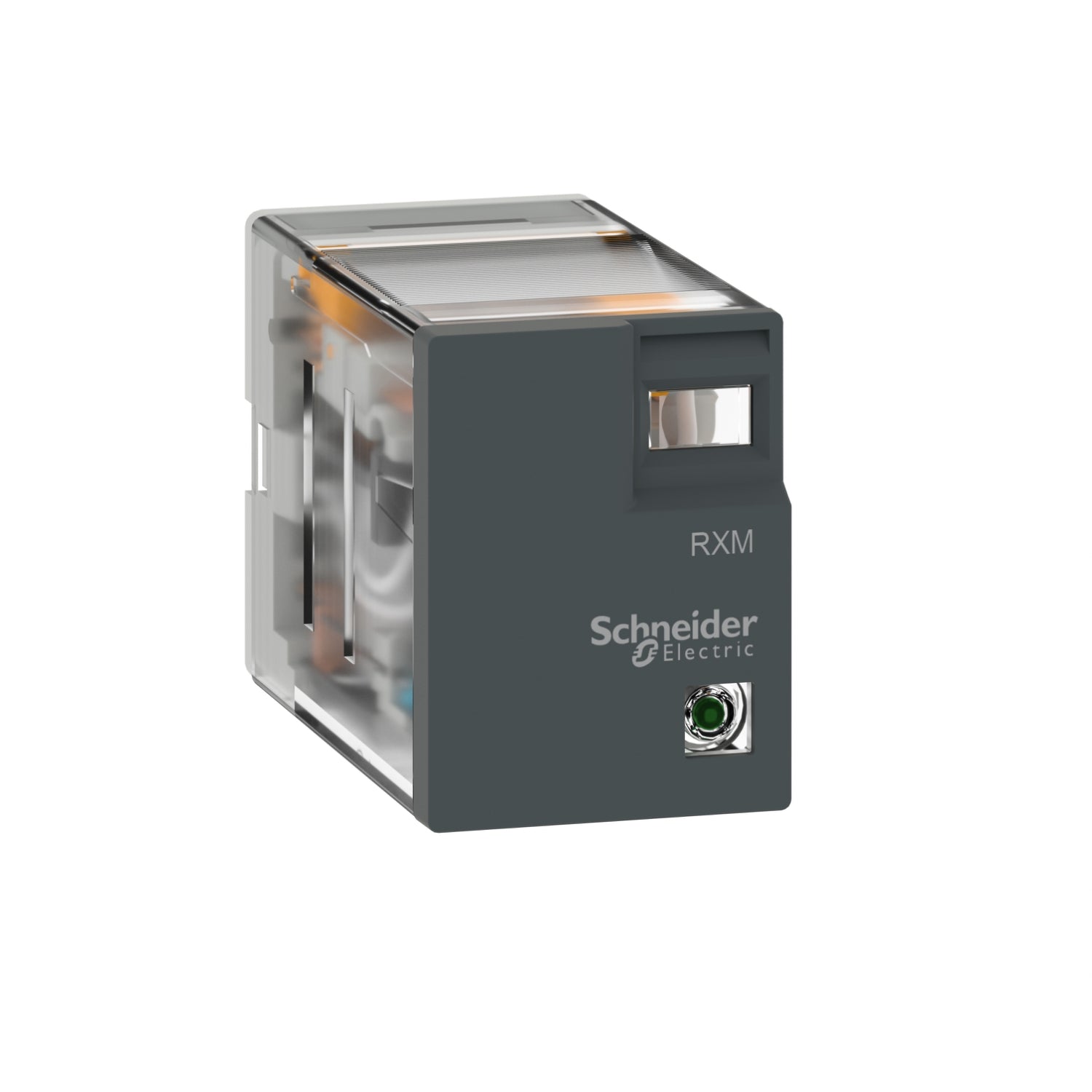 RXM4LB2BD Harmony, Miniature plug-in relay, 3 A, 4 CO, with LED, 24 V DC