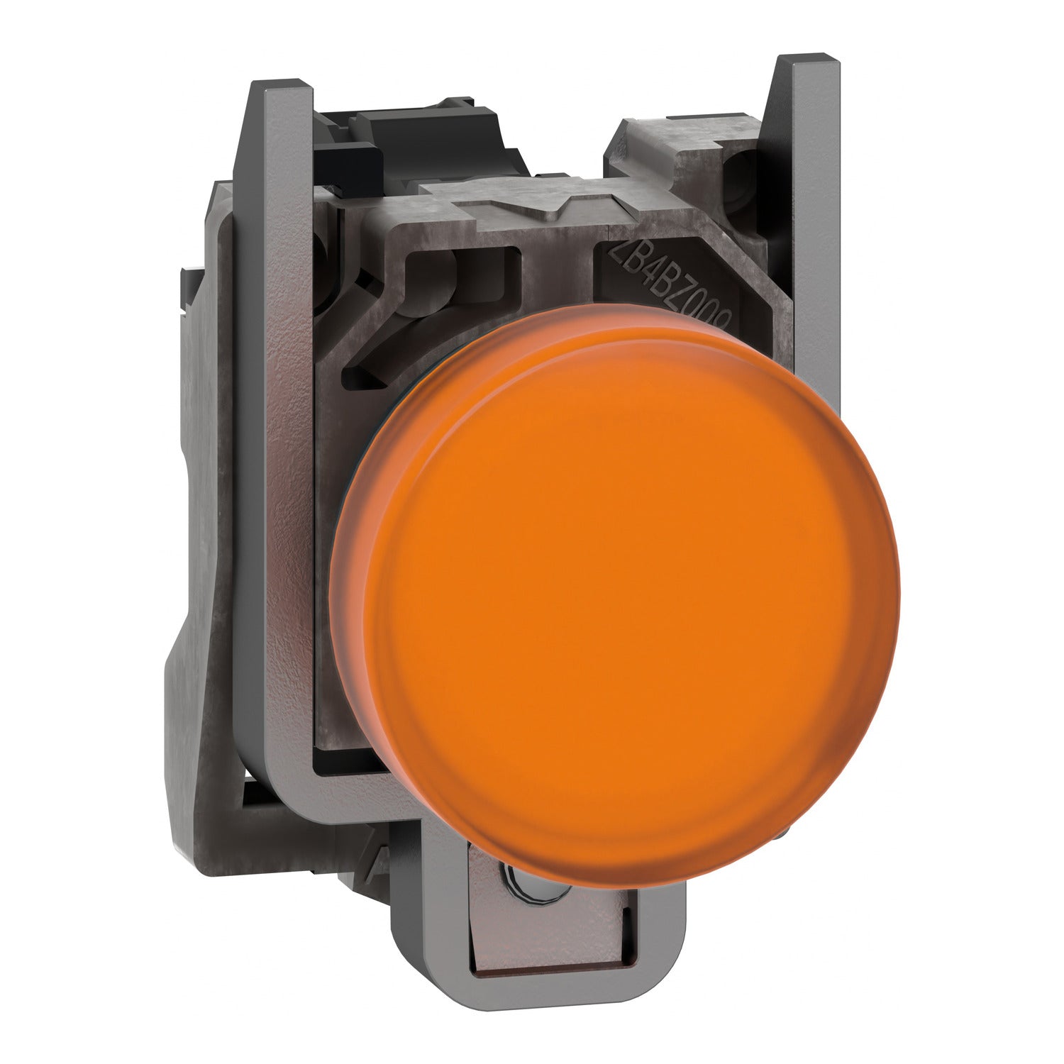 XB4BVB5 Harmony XB4, Pilot light, metal, orange, Ø22, plain lens with integral LED, 24 V AC/DC