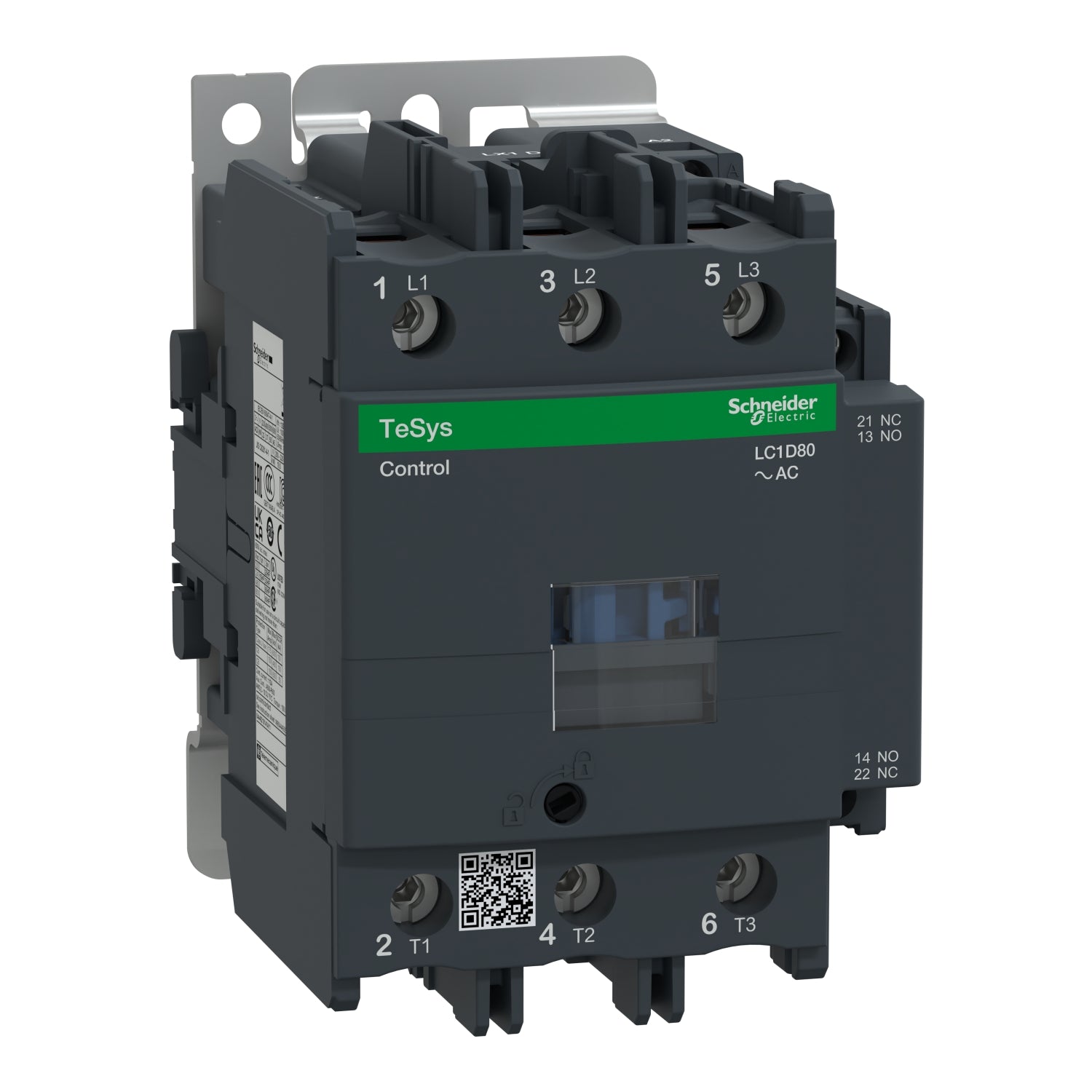 LC1D80P7 LC1D80P7, TeSys D contactor, 3P(3 NO), AC-3, <= 440 V 80 A, 230 VAC 50/60 Hz coil