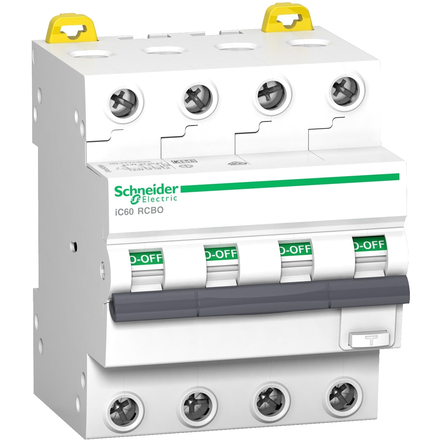 A9D57432 
Residual current breaker with overcurrent protection (RCBO), Acti9 iC60, 4P, 32A, C curve, 6000A/6kA, AC type, 30mA