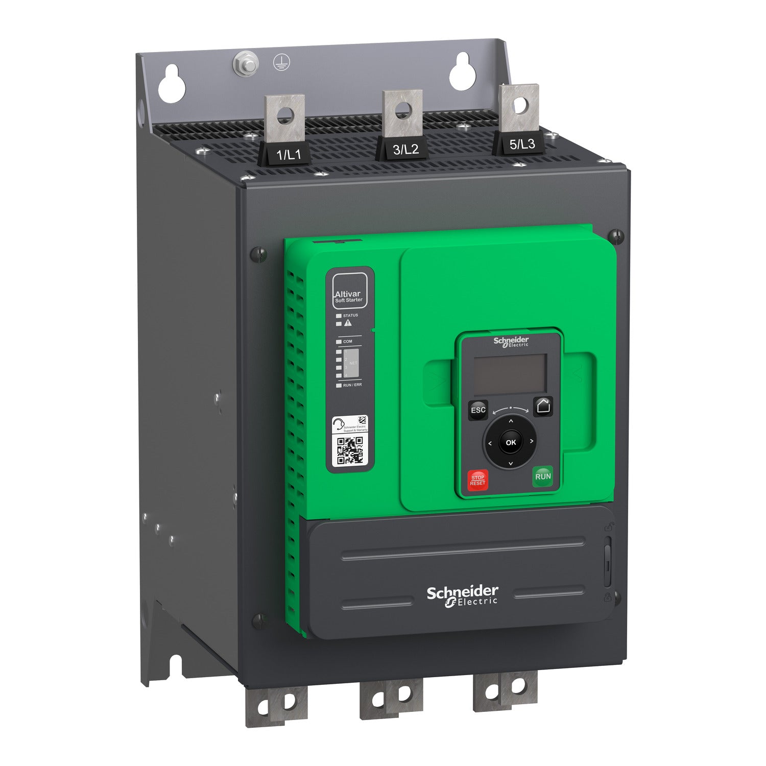 ATS480C17Y Altivar Soft Starter ATS480, 170 A, 208...690V AC, control supply 110...230V AC