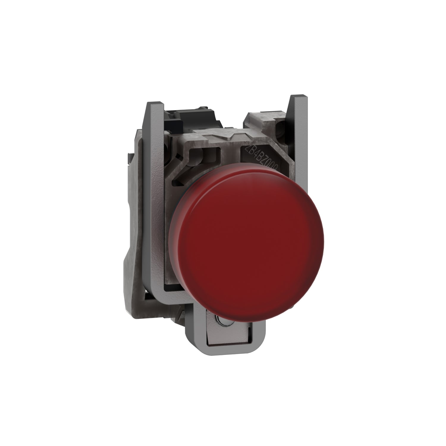 XB4BVM4 Harmony XB4, Pilot light, metal, red, Ø22, plain lens with integral LED, 230...240 VAC
