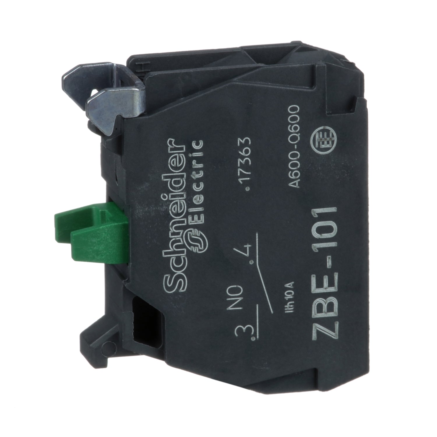 ZBE101 ZBE101 - Single contact block, silver alloy, screw clamp terminal, 1 NO