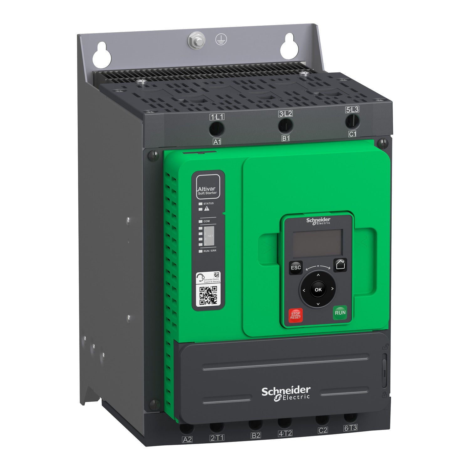 ATS480C11Y 
Altivar Soft Starter ATS480, 110 A, 208...690V AC, control supply 110...230V AC