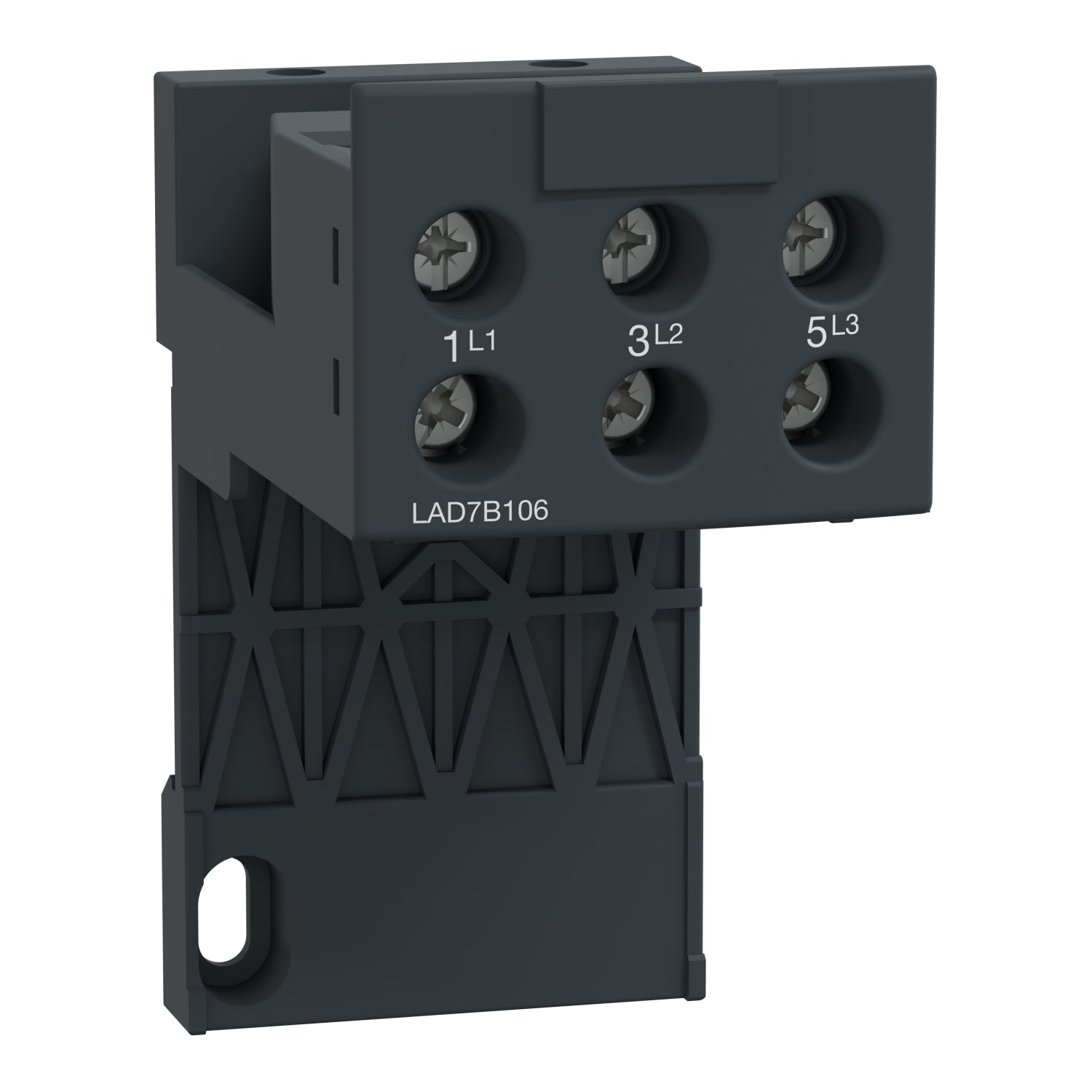 LAD7B106 Adapter terminal block, TeSys LRD, for separate mounting of LRD01-D35 LR3D01-D35