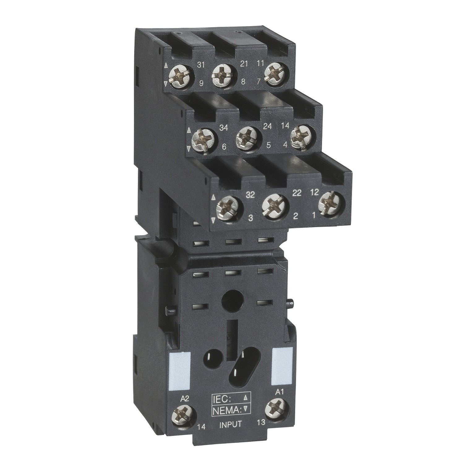 RXZE2S111M socket, Harmony Electromechanical Relays, for RXM3 relays, screw connec to rs, separate contact